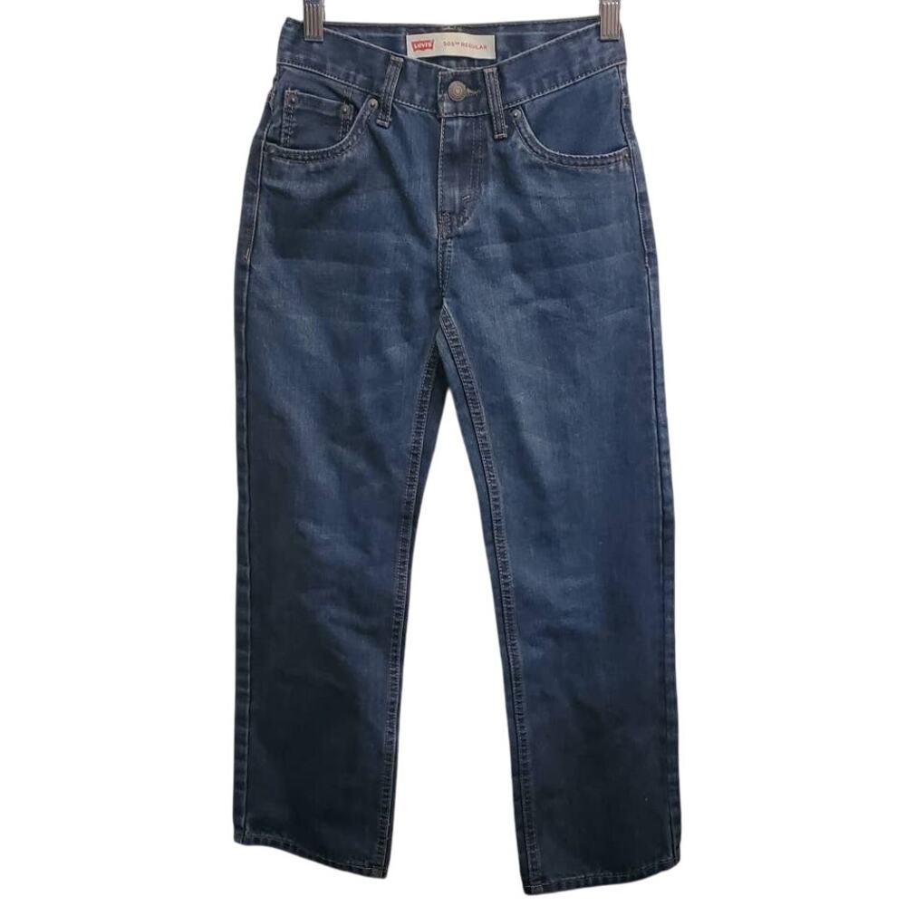 Levi's 505 Regular Youth Denim Straight Leg Jeans 10 Regular